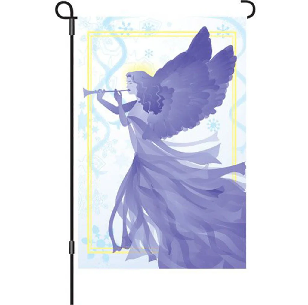 12 in. Christmas Garden Flag - Snow Angel