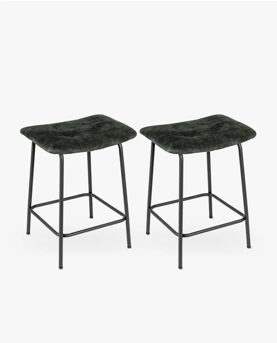 24" Grapevine Saddle Counter Stools Set of 2