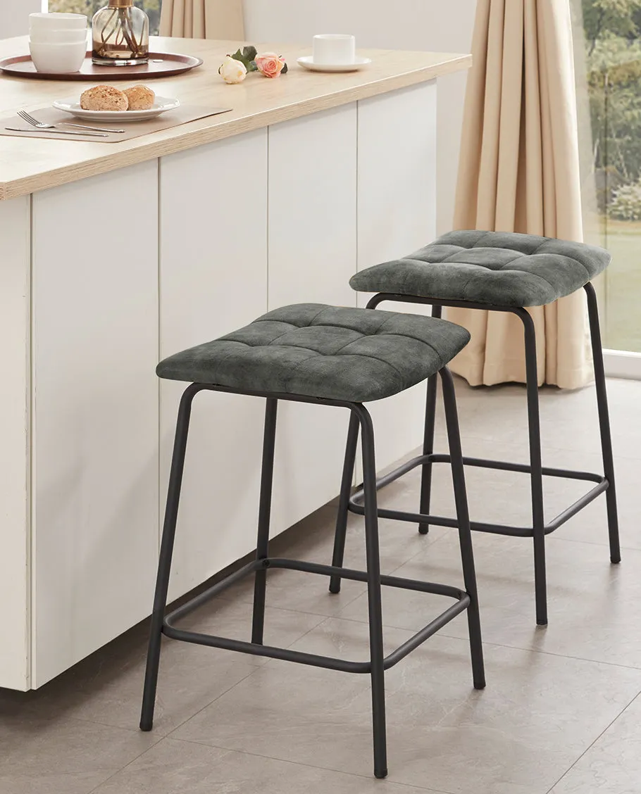 24" Grapevine Saddle Counter Stools Set of 2