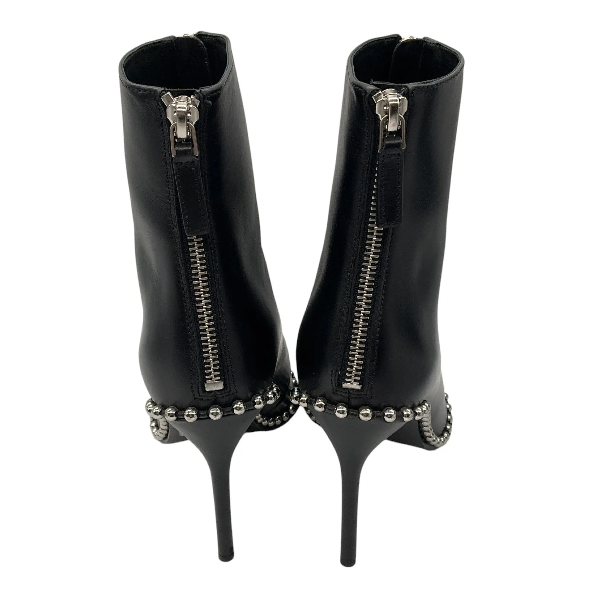 Alexander Wang Black / Silver Studded Leather Ankle Boots