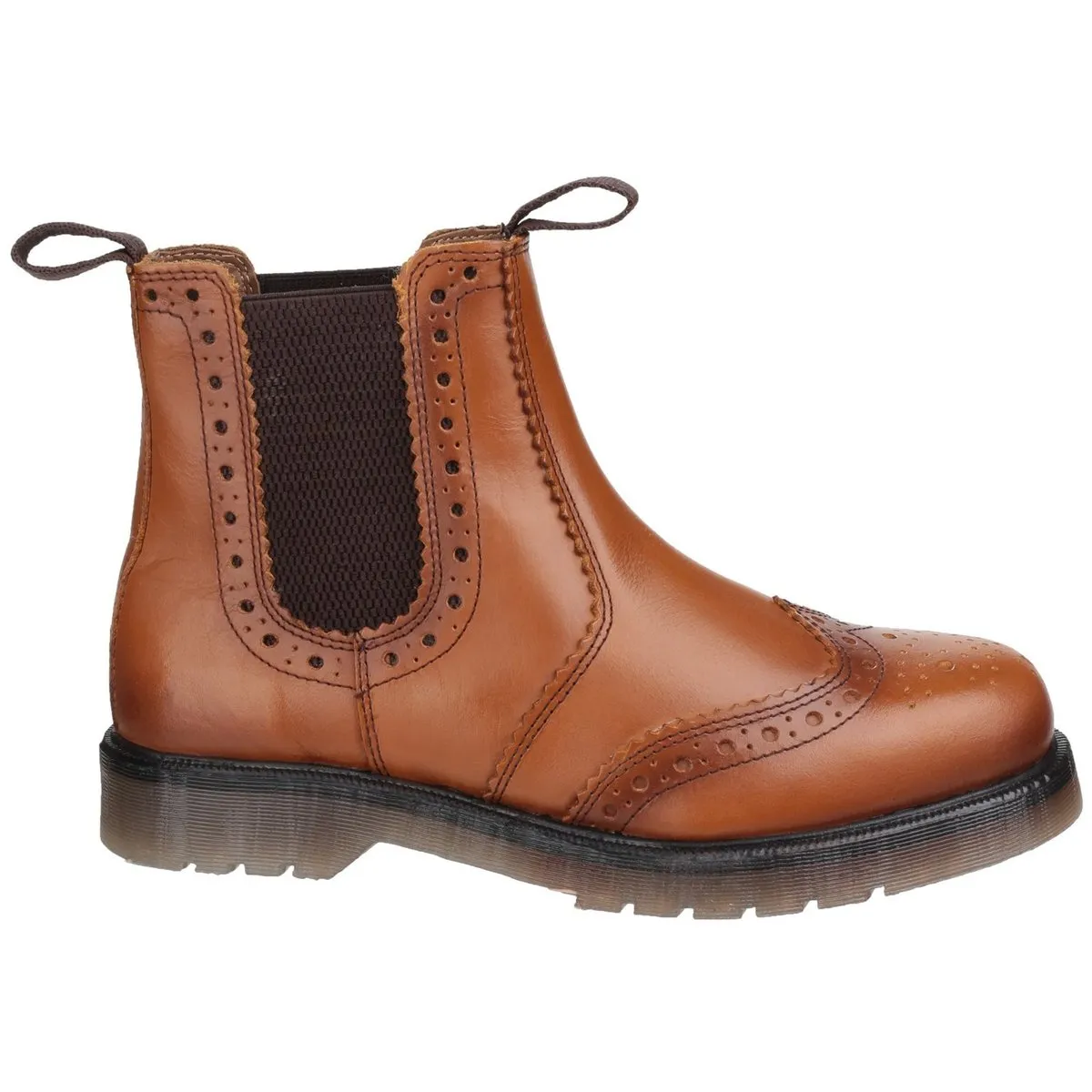 Amblers Mens Dalby Pull On Brogue Boots