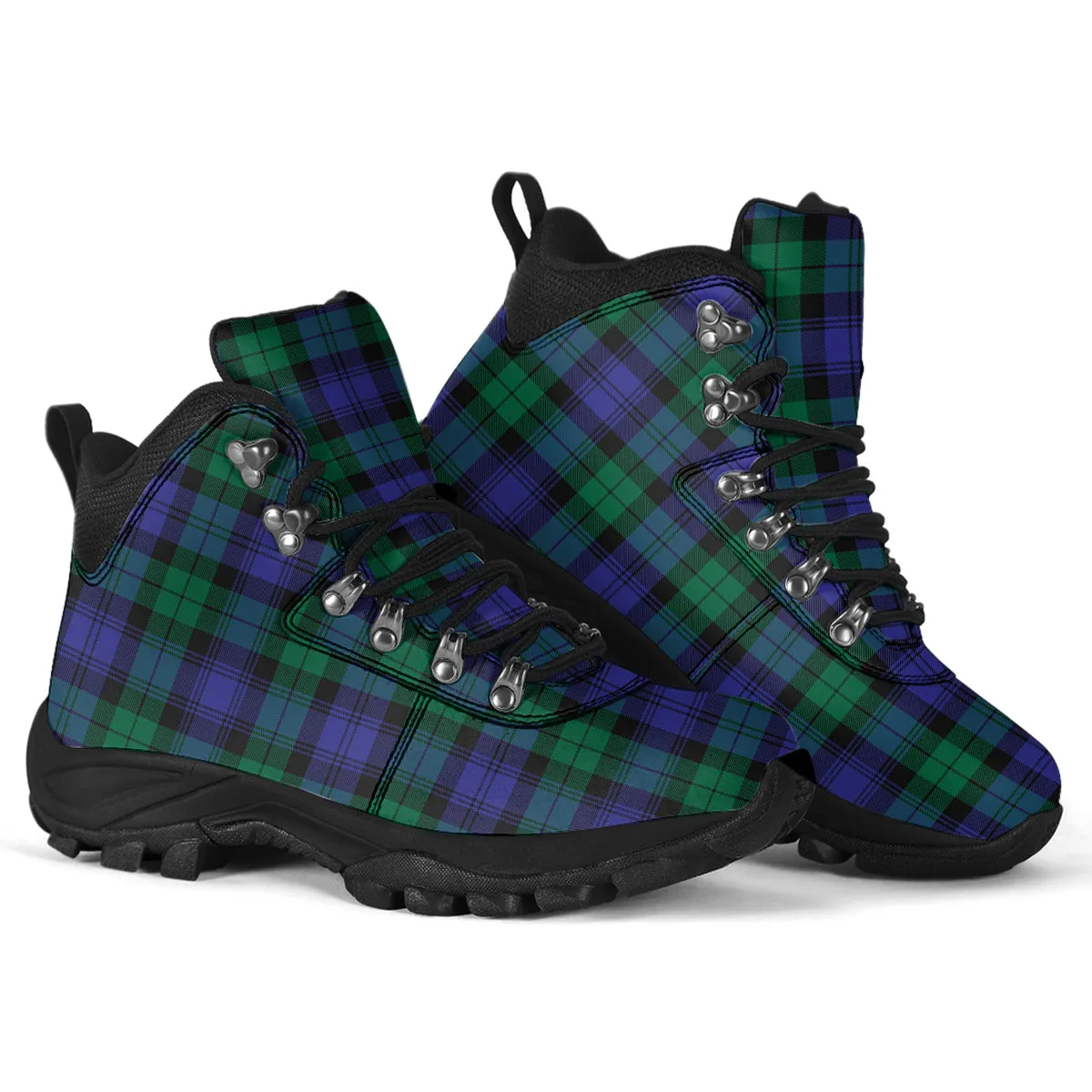 Black Watch Modern Tartan Alpine Boots