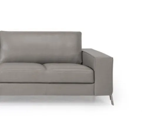 Caiena Grey Leather Sofa