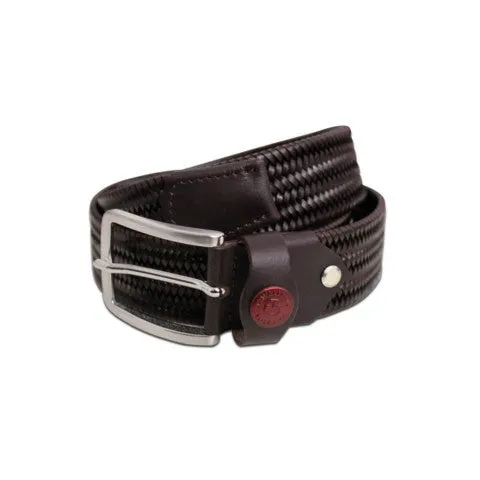 Cavalleria Toscana Leather Cross Elastic Belt