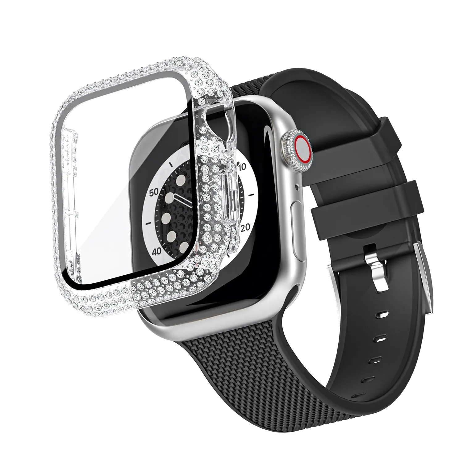 Crystal Protective Case with Glass for Apple Watch®