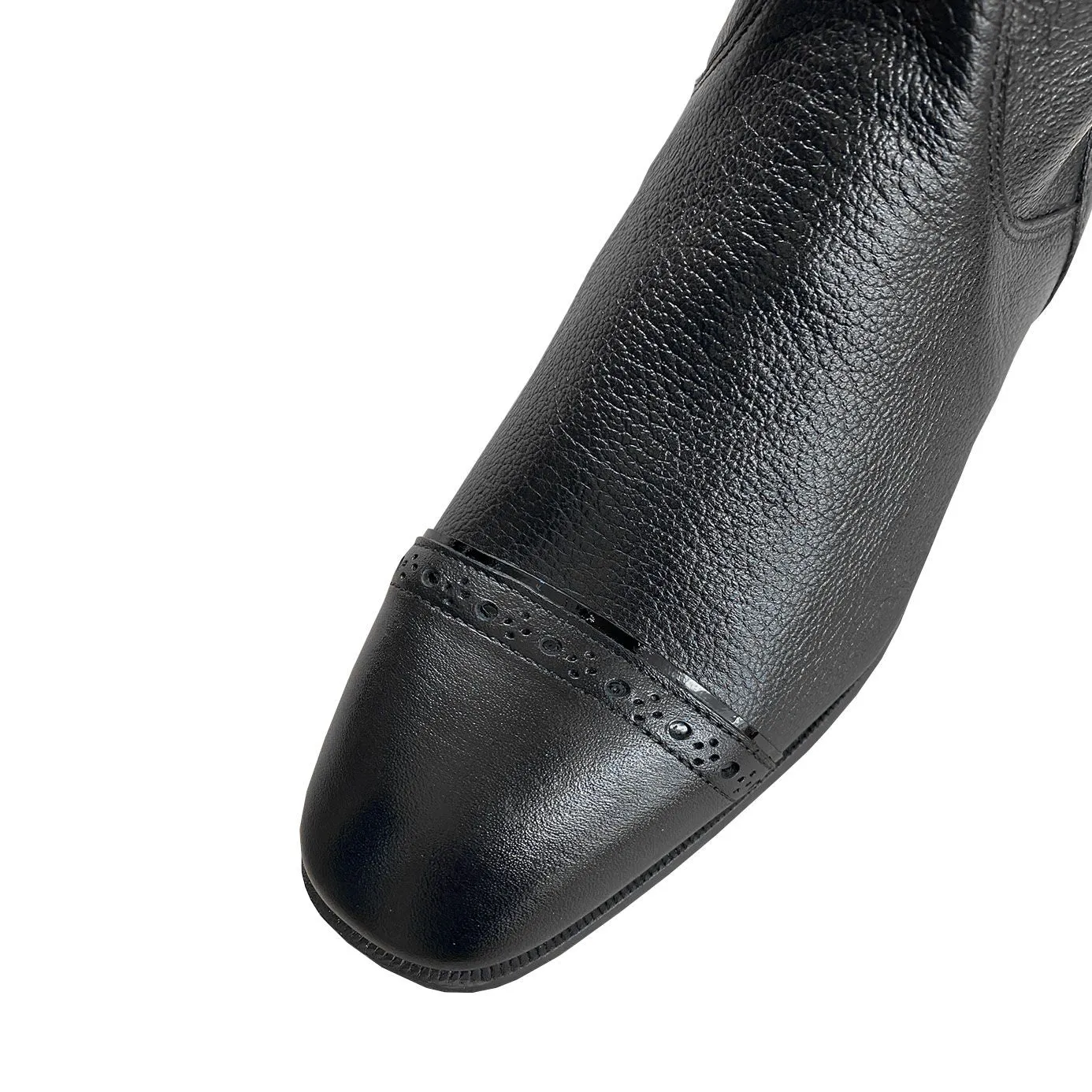 De Niro Giulietta Riding Boots with Crystals and Black Patent Trim