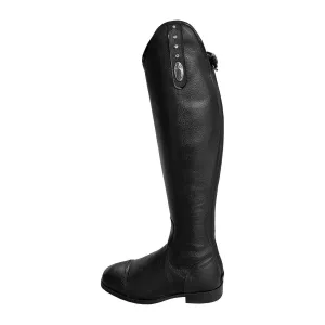 De Niro Giulietta Riding Boots with Crystals and Black Patent Trim