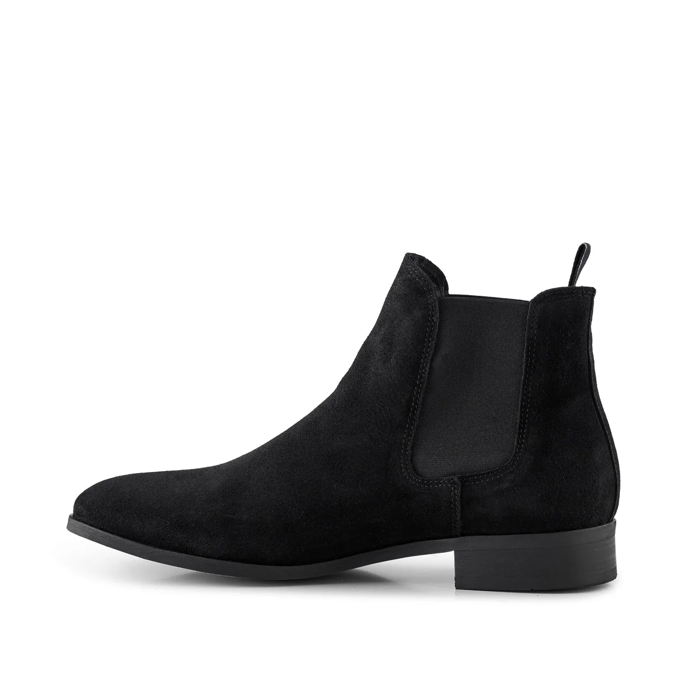 Dev chelsea boot suede - BLACK