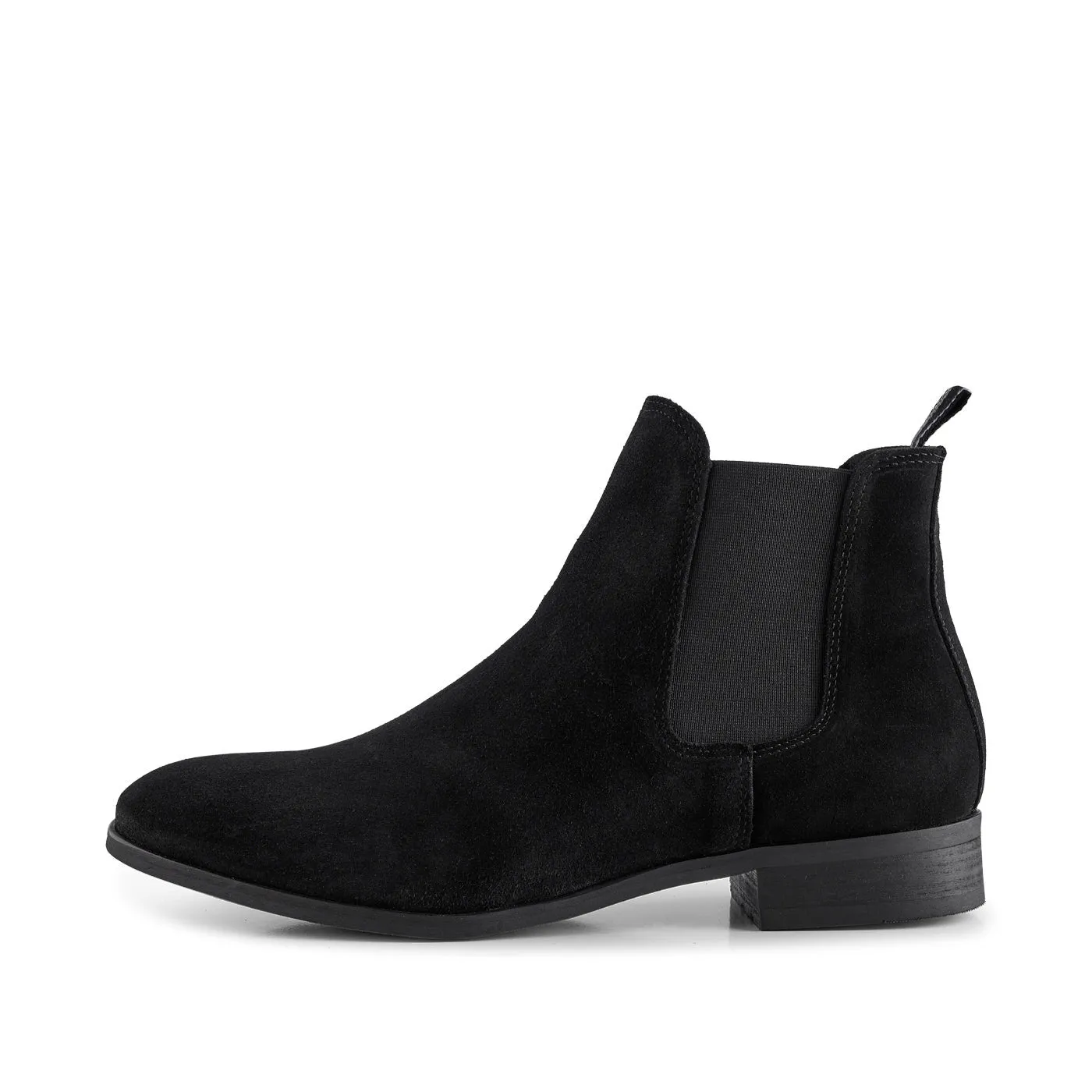 Dev chelsea boot suede - BLACK