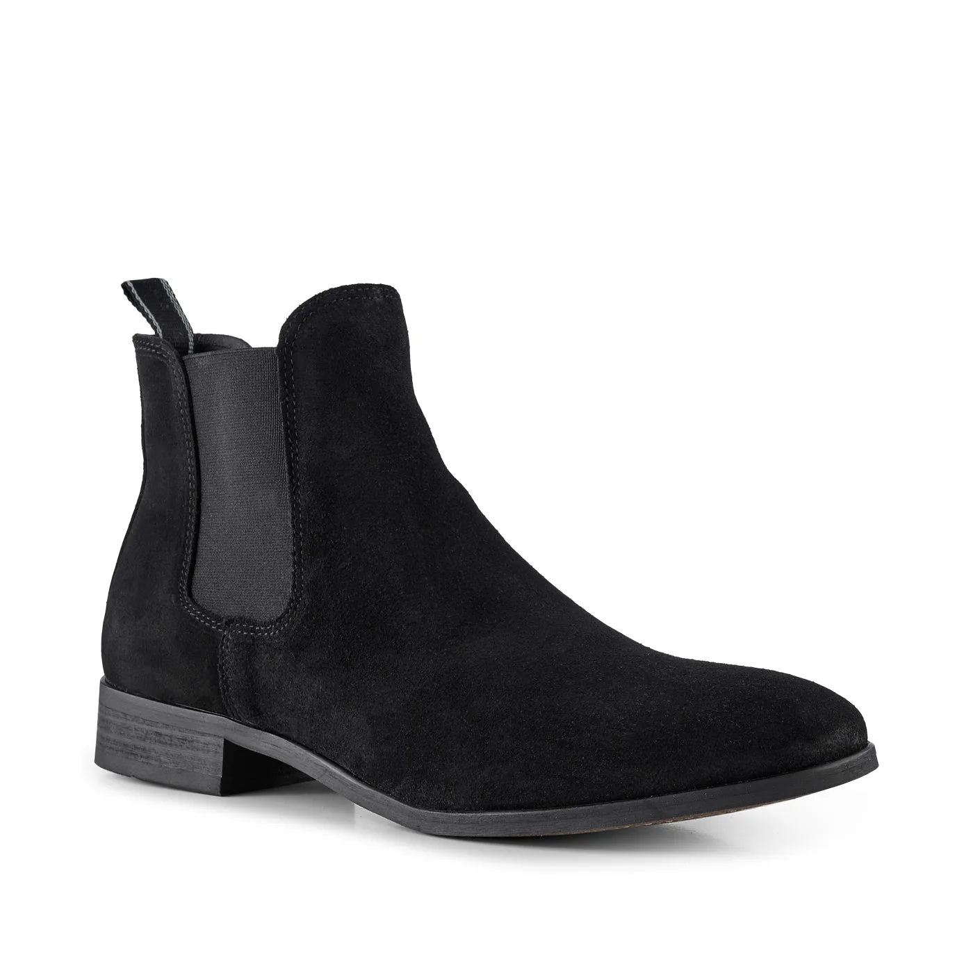 Dev chelsea boot suede - BLACK