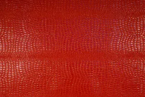 Embossed Alligator Red