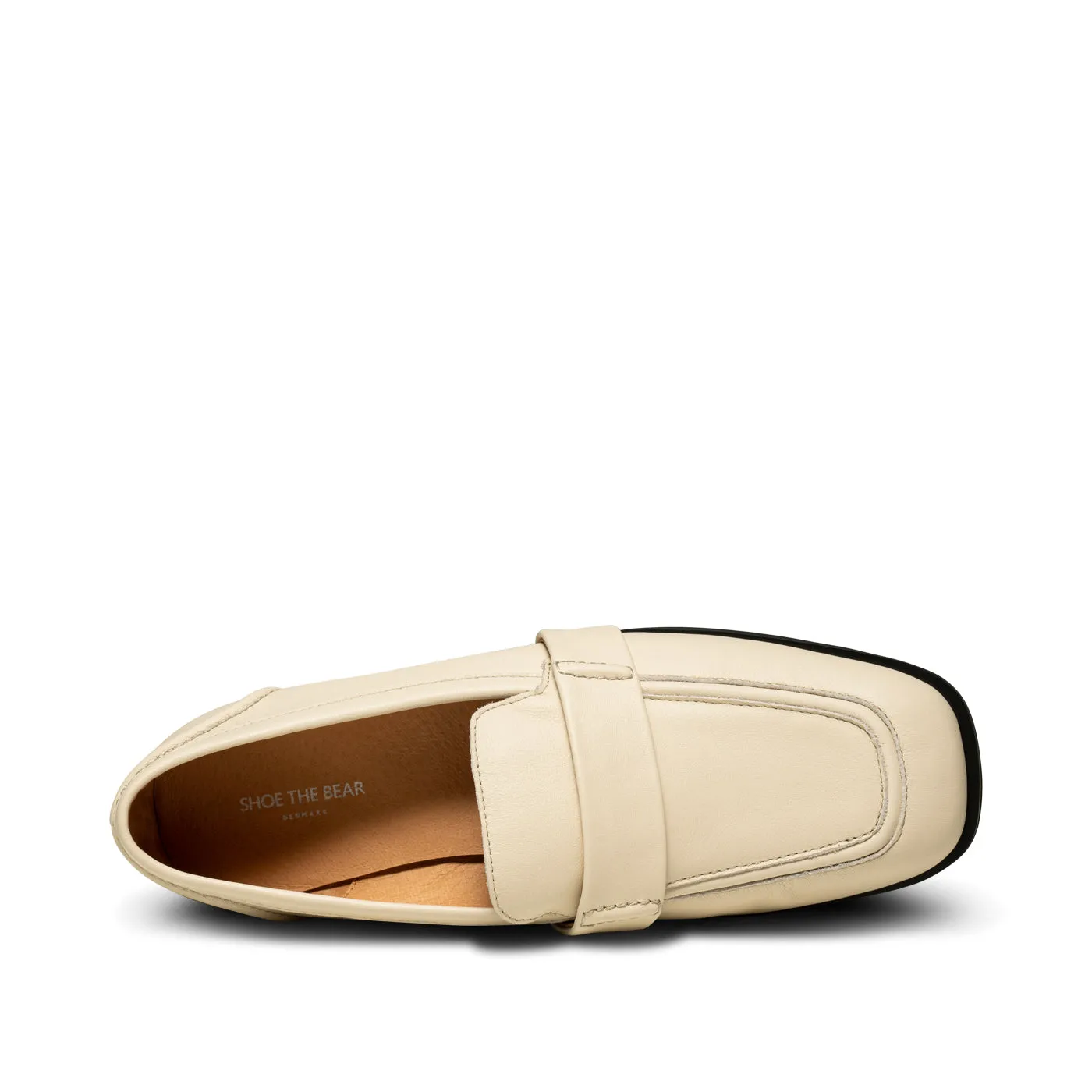 Erika saddle loafer leather - OFF WHITE