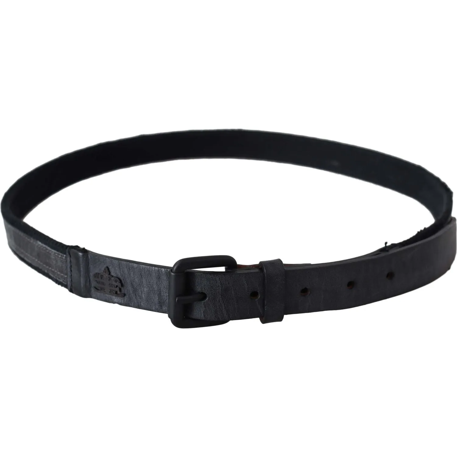 Ermanno Scervino Chic Black Leather Waist Belt