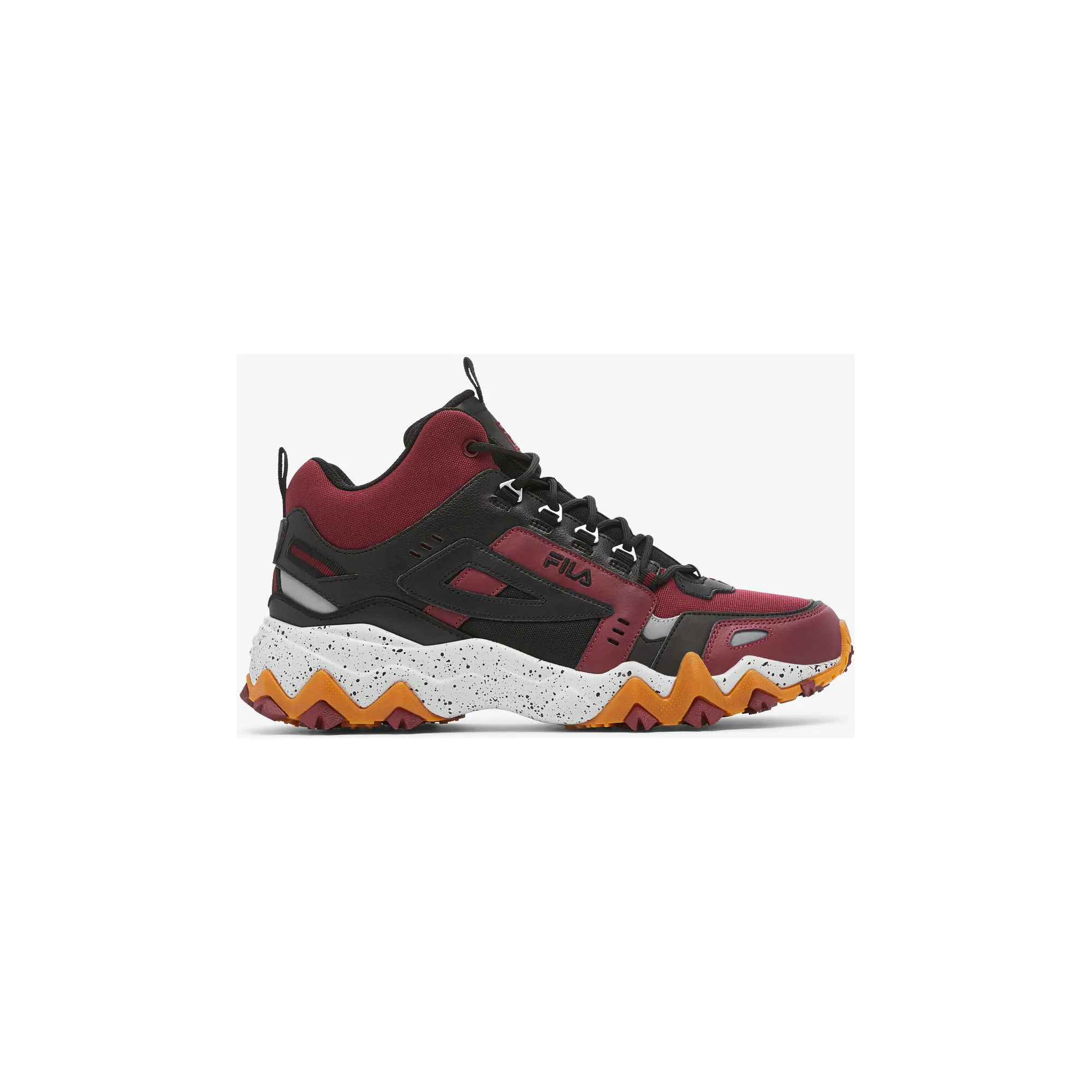 Fila Men's Oakmont TR Mid Shoes - Tawny Port / Black / Glacier Gray