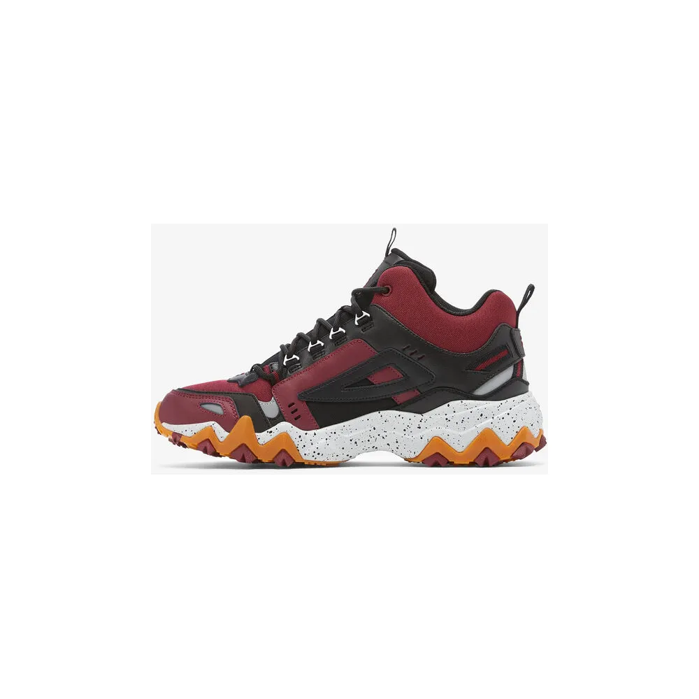 Fila Men's Oakmont TR Mid Shoes - Tawny Port / Black / Glacier Gray