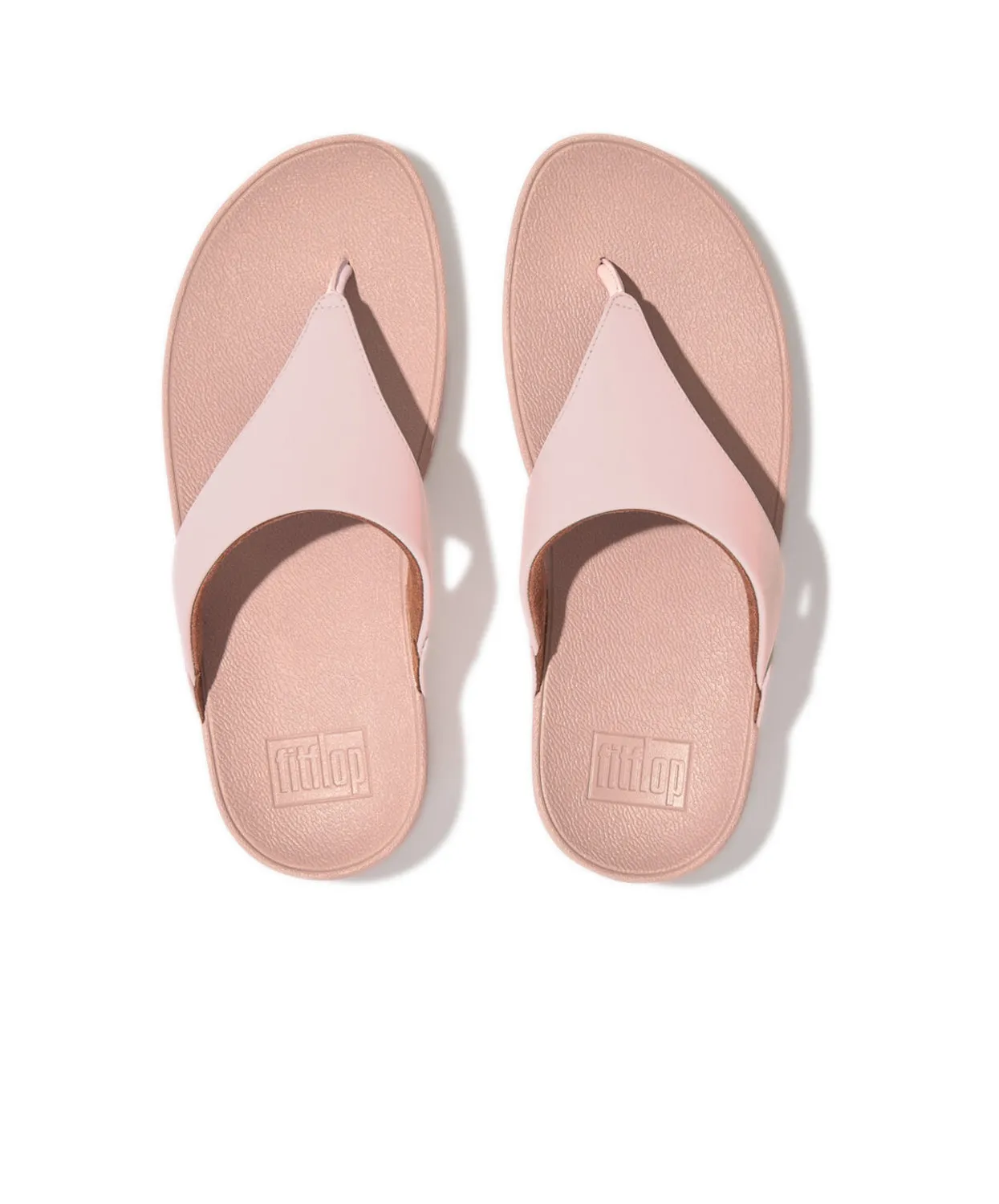 FitFlop Lulu Leather Toe Post Sandals Pink