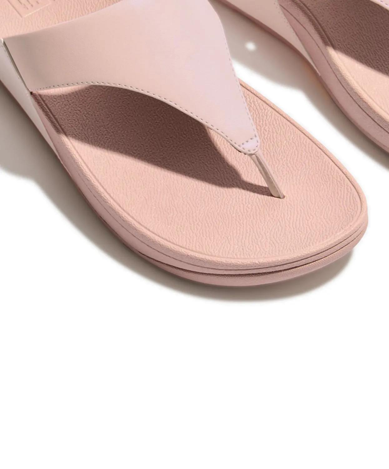 FitFlop Lulu Leather Toe Post Sandals Pink