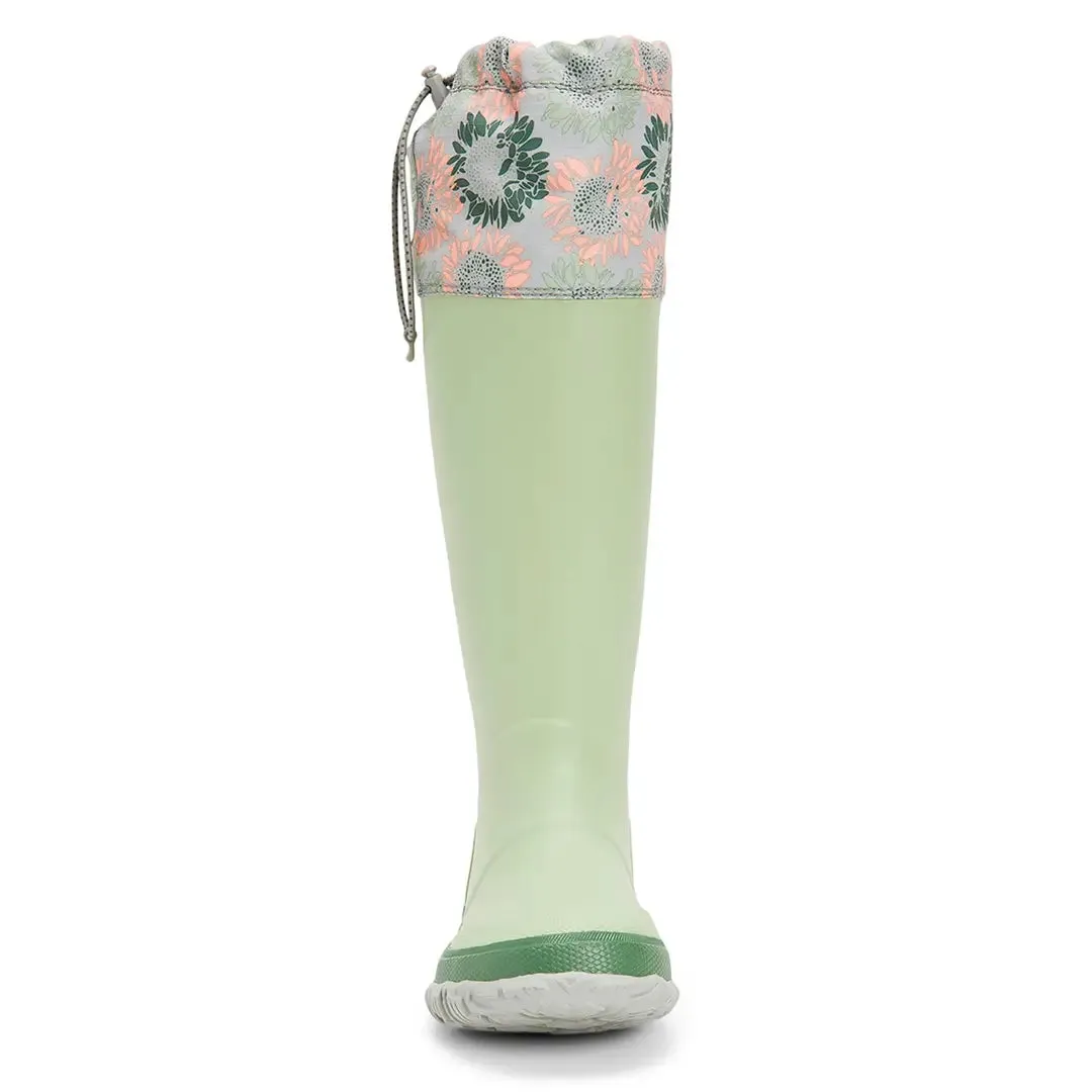 Forager Ladies Tall Wellington - Resida Green/Sunflower Print by Muckboot