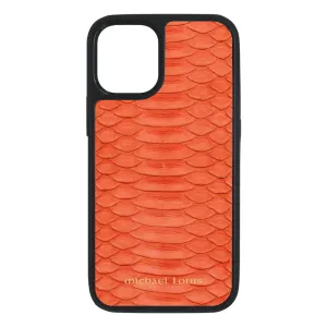 Genuine Orange Python iPhone 13 Pro Case