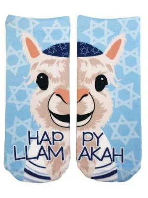 Happy Llamakah Hanukkah Socks