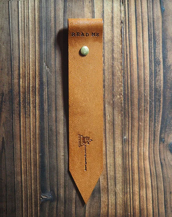 Leather Bookmarks x 2 pcs #Brown