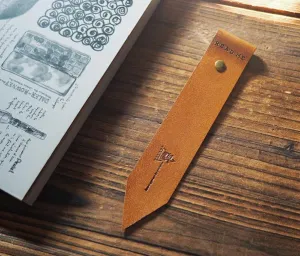 Leather Bookmarks x 2 pcs #Brown