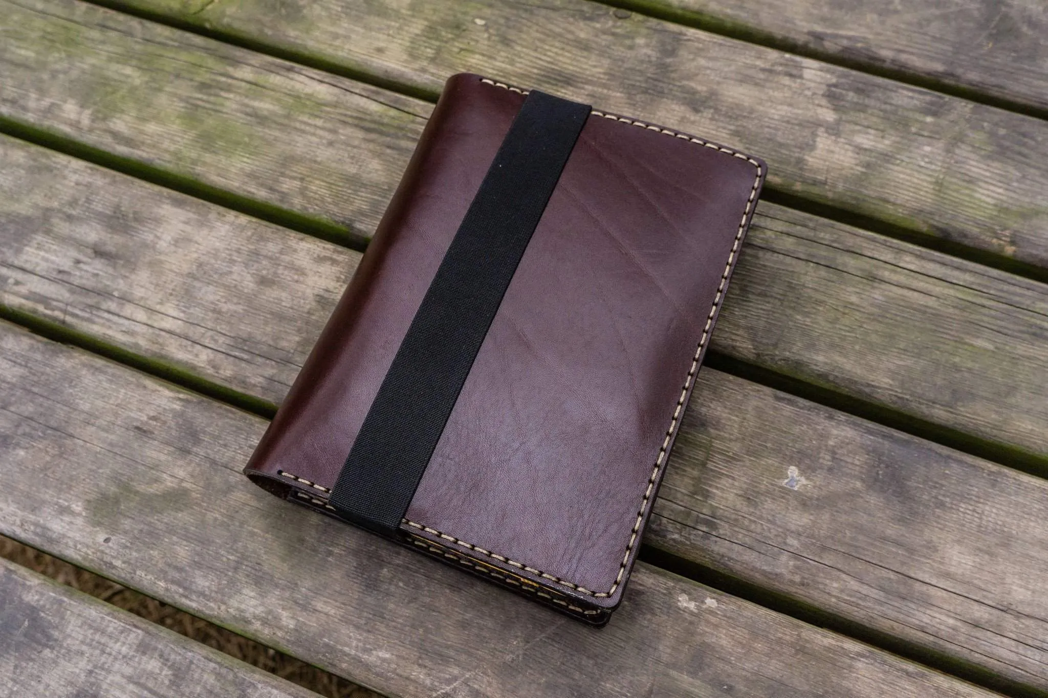 Leather Journal Cover for Leuchtturm1917 A5 Notebook - Dark Brown