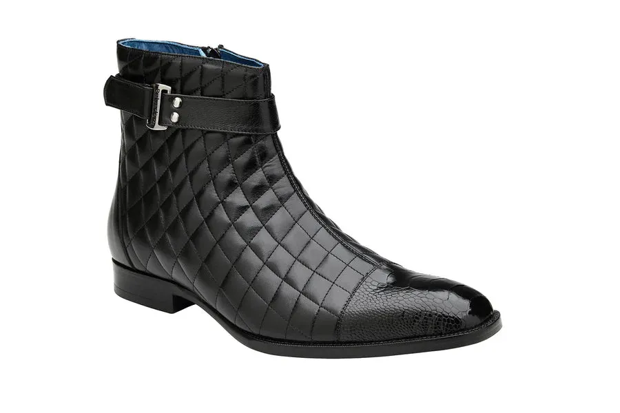 Libero Quilted Leather Ostrich Boot by Belvedere