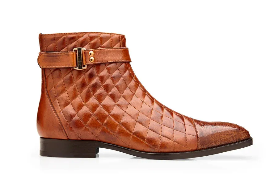 Libero Quilted Leather Ostrich Boot by Belvedere