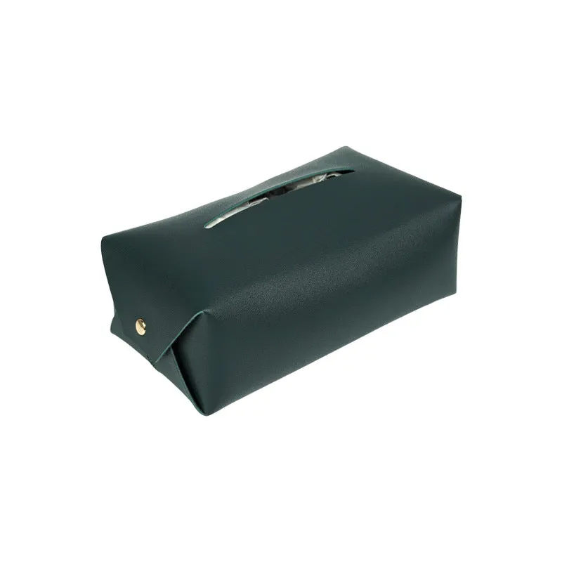 Minimalist Leather Tissue Box Cover, HG0135