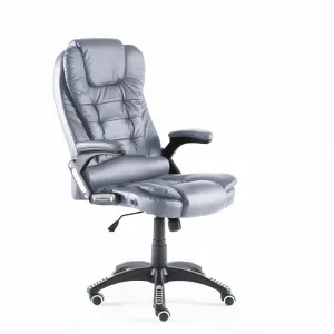 Neo Grey Leather Executive Office Chair