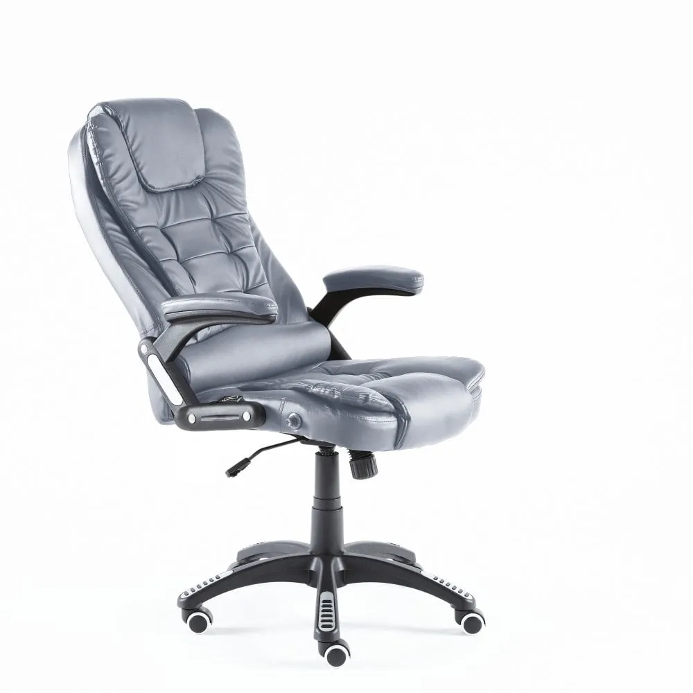 Neo Grey Leather Executive Office Chair