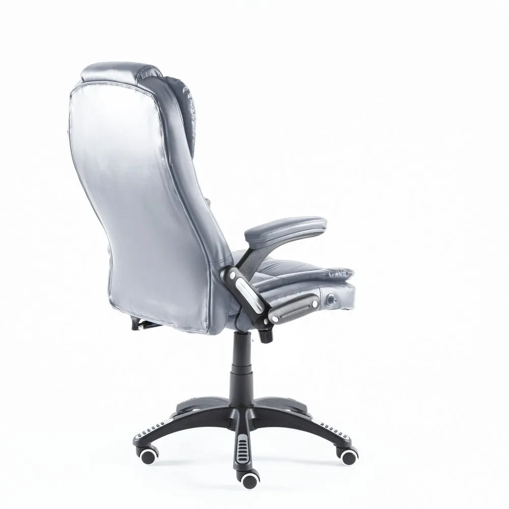 Neo Grey Leather Executive Office Chair