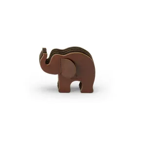 Pen holder Elephant Small, dark brown - #118722