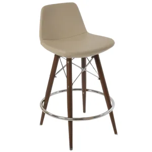 Pera MW Metal and Leather Bar Stools