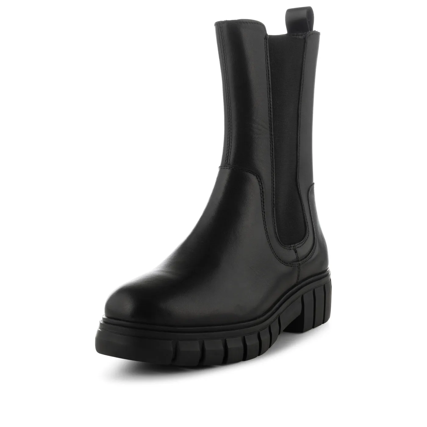 Rebel chelsea boot leather - BLACK