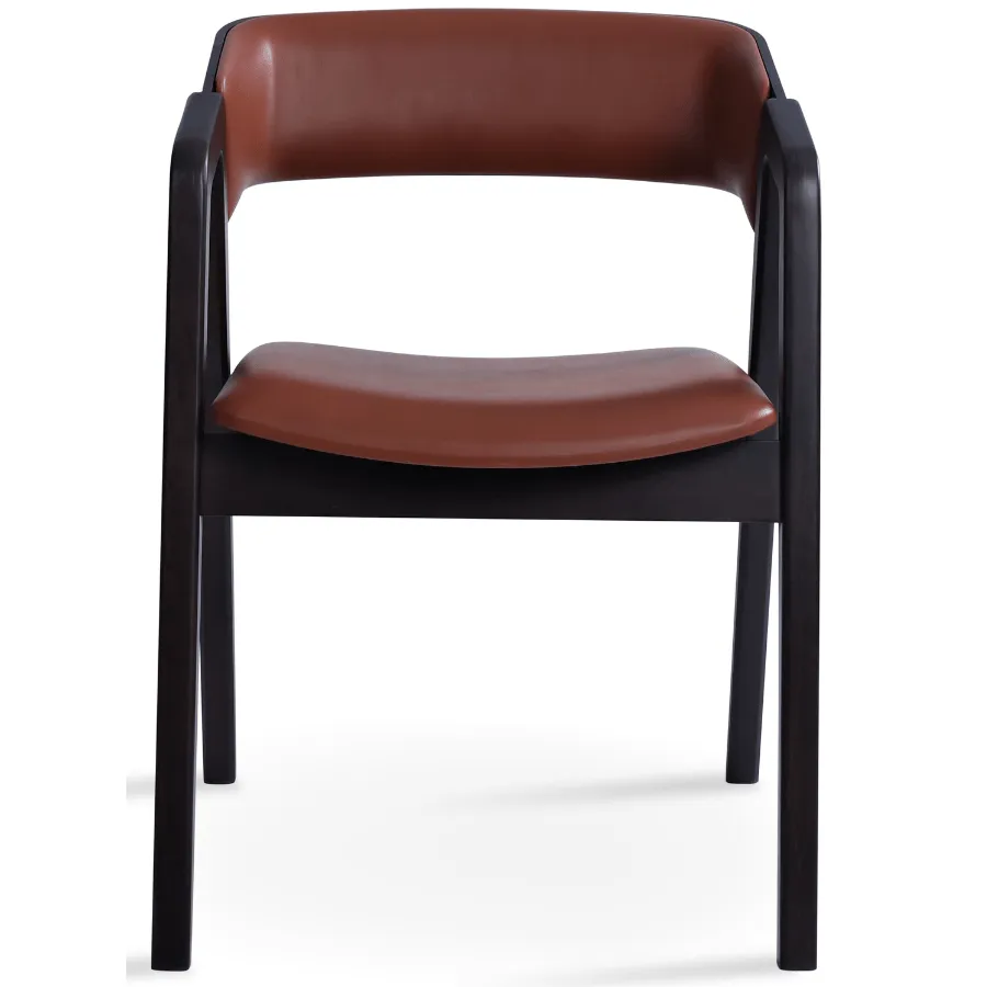 Restaurant Chairs Myndos Black Leather