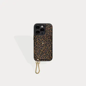 Ryder Carabiner - Dark Leopard/Gold