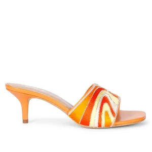 Saint  Rina multi orange heels