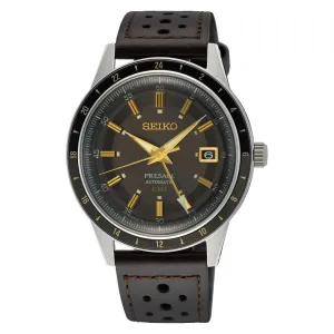 Seiko Presage (Japan Made) Automatic GMT Style60's Watch SSK013J1 (Not For EU Buyers) (LOCAL BUYERS ONLY)