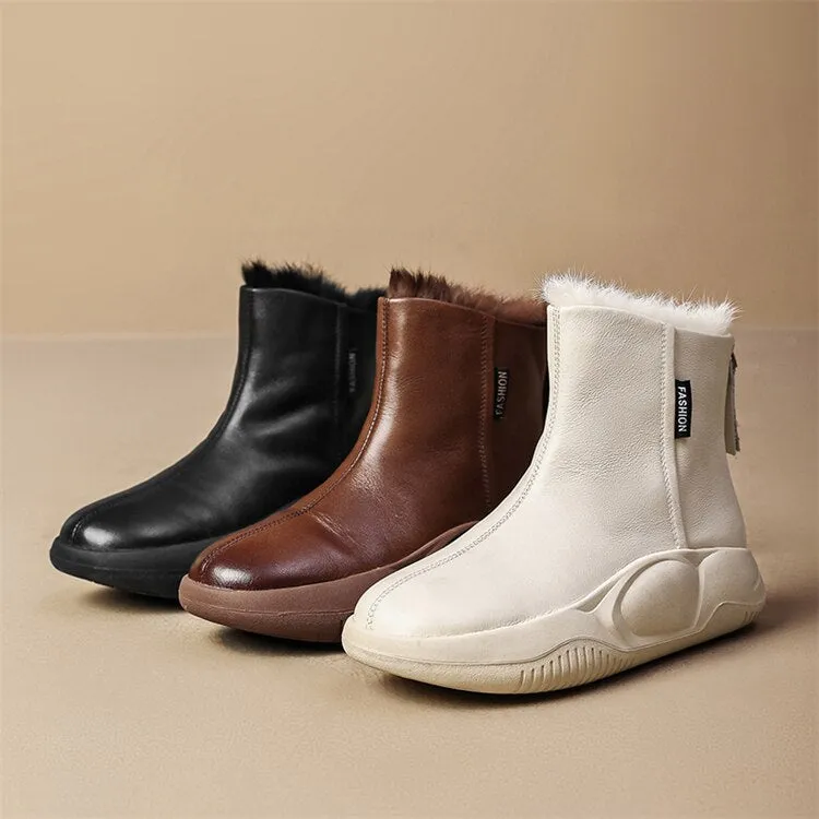 Snowbound Leather Snow Boots