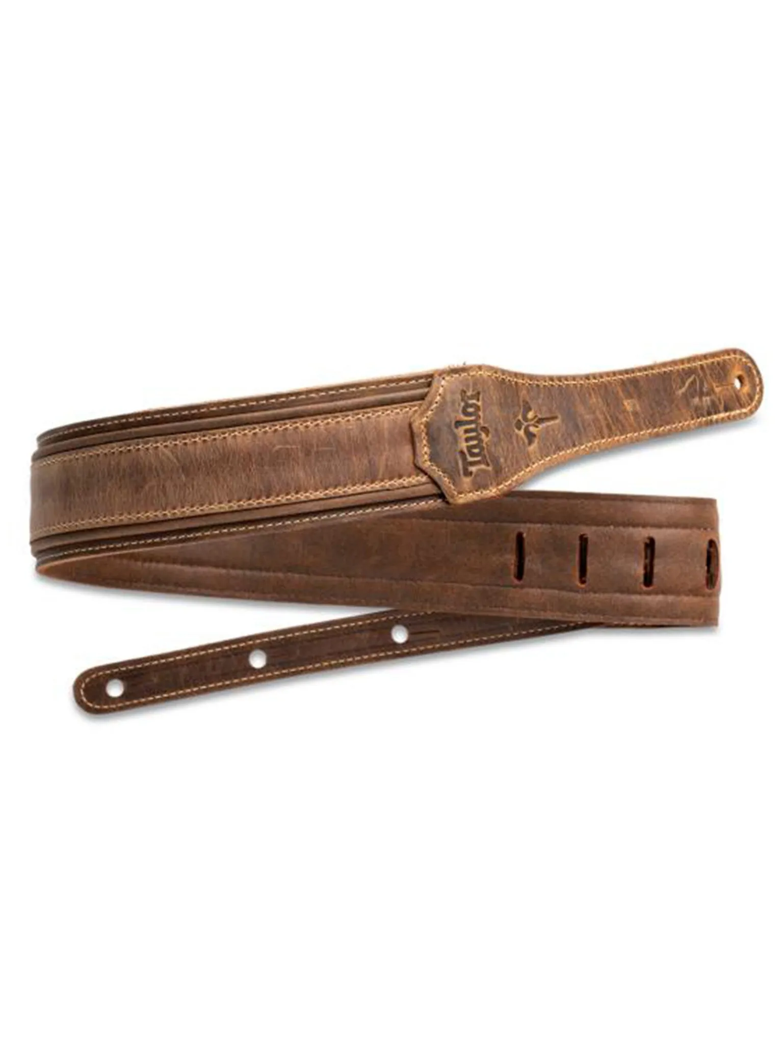 Taylor Wings Strap, Dark Brown Leather, 2.5"