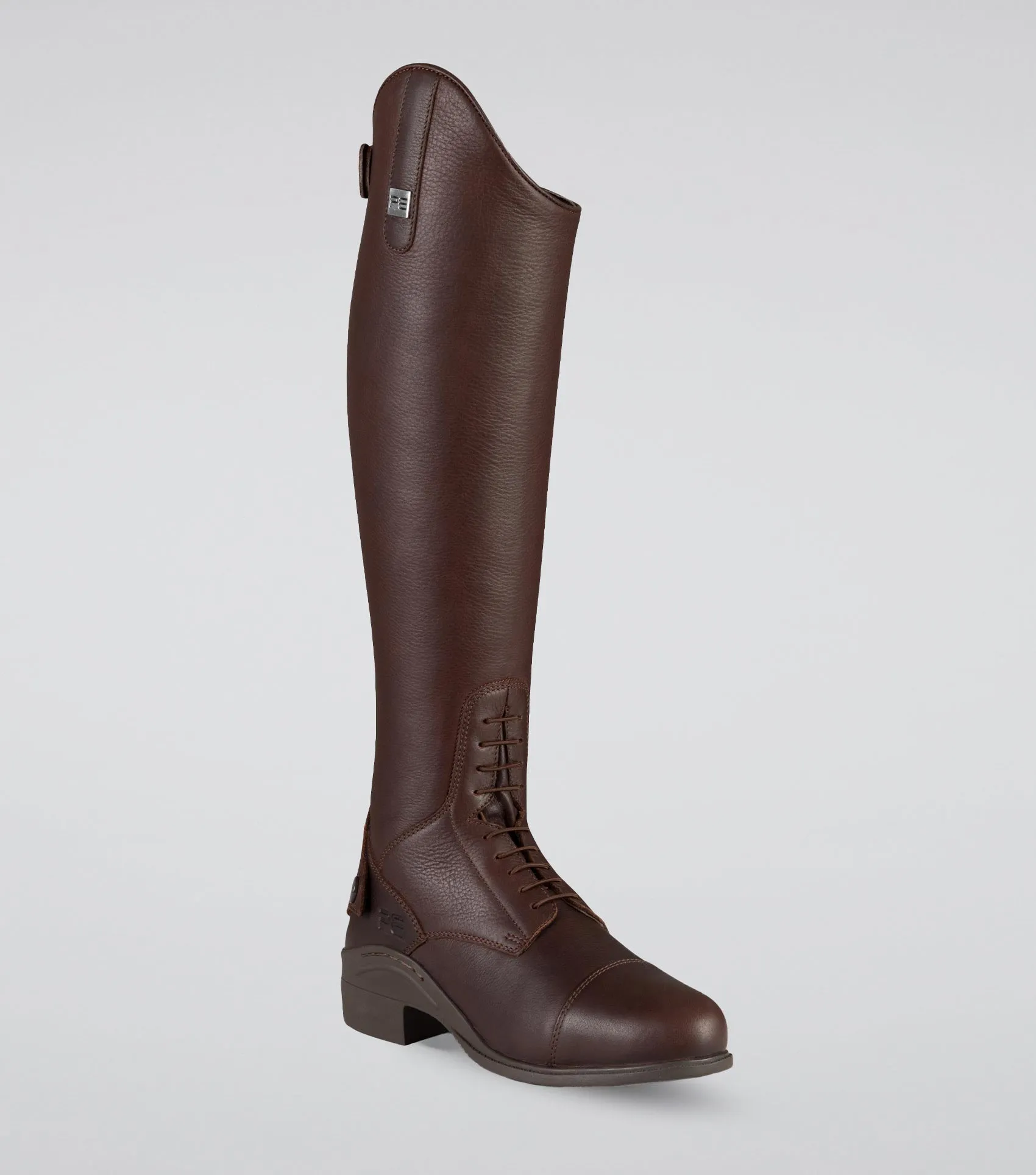 Vallardi Ladies Leather Field Tall Riding Boot Brown