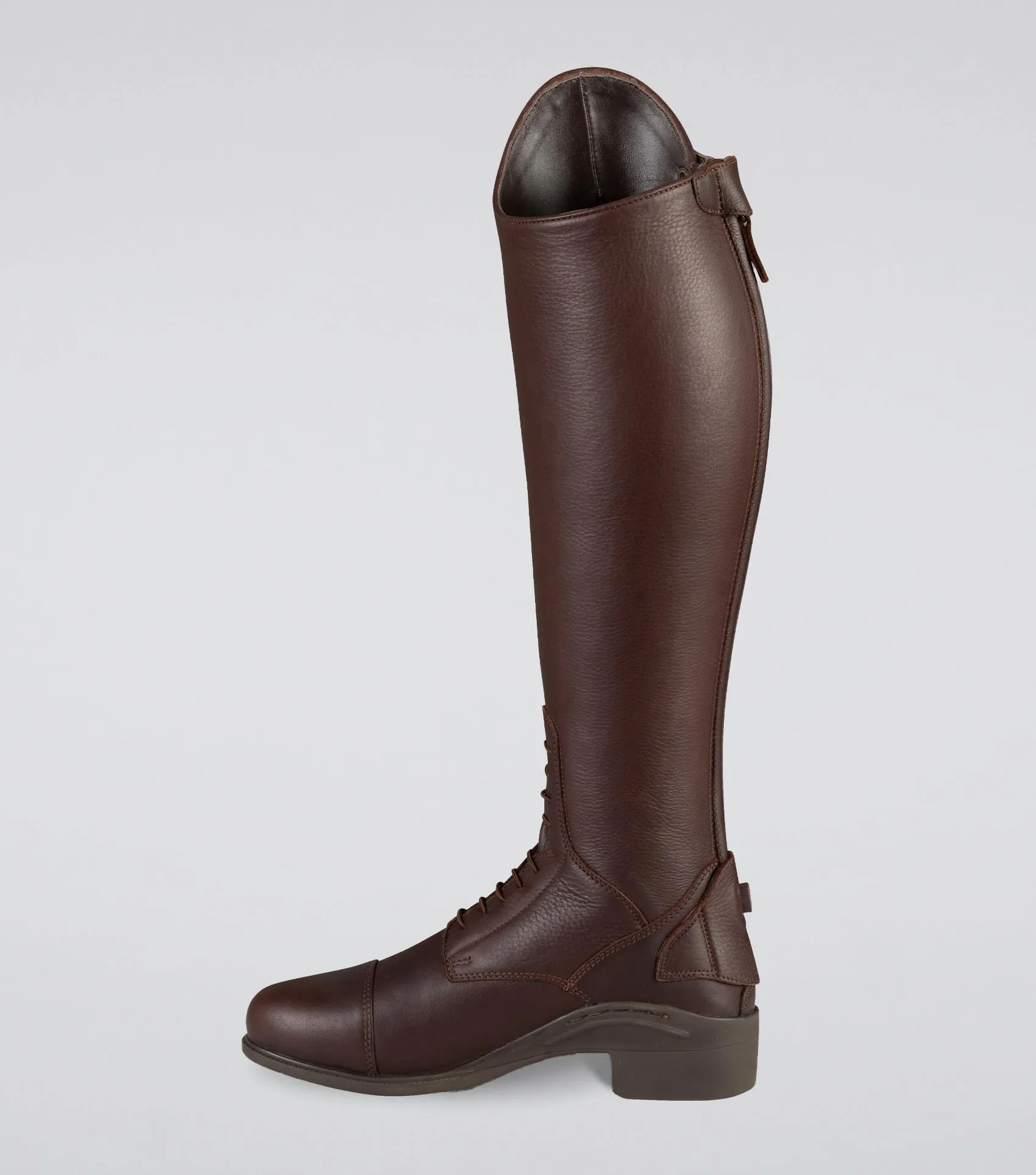 Vallardi Ladies Leather Field Tall Riding Boot Brown